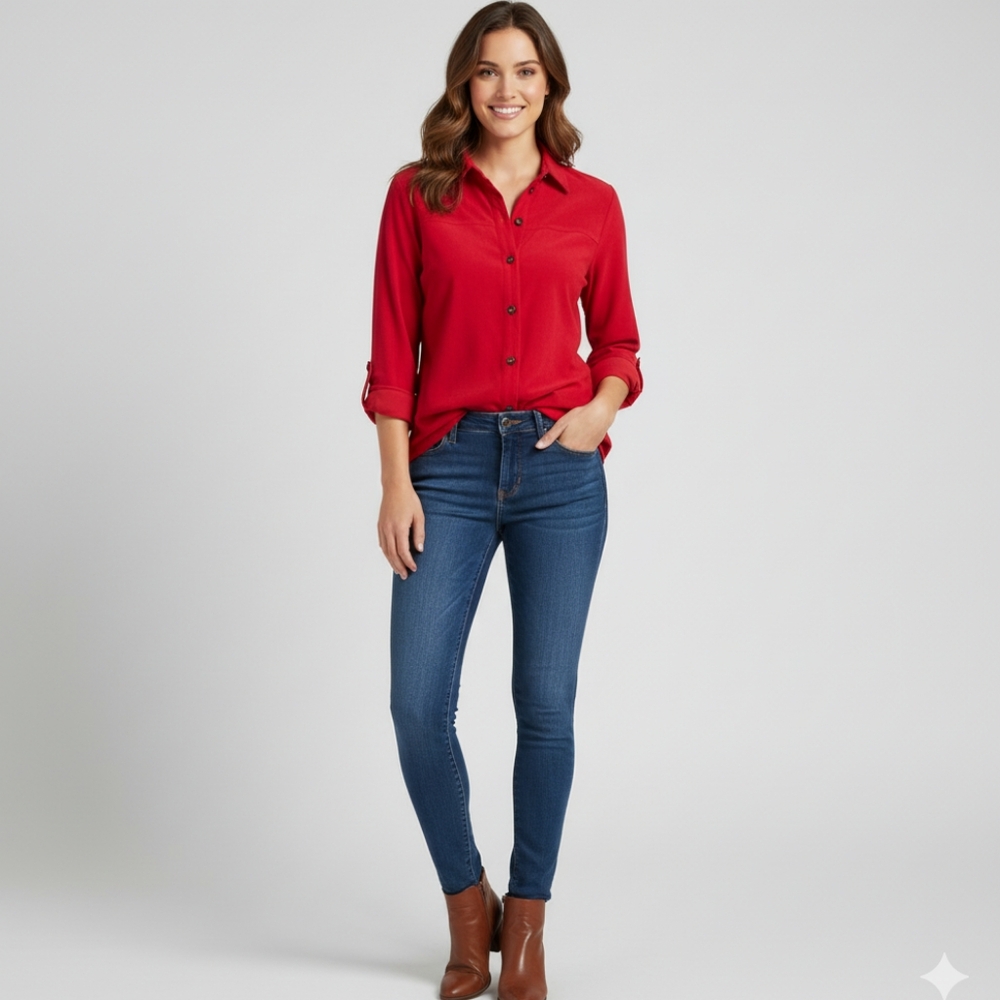 Sag Harbor Red Button Down